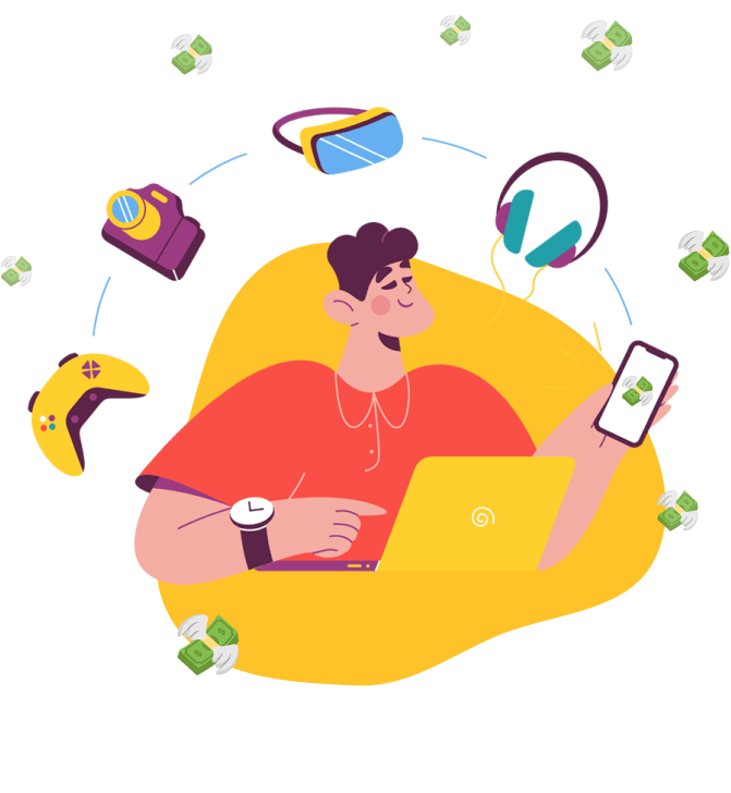 Man at laptop