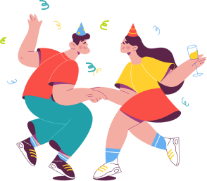 People are dancing